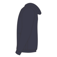 New Era Tri Blend Hoodie, True Navy, Left Sleeve view