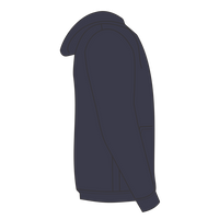 New Era Tri Blend Hoodie, True Navy, Right Sleeve view