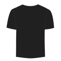New Era Tri Blend Tee, Black Solid, Back view