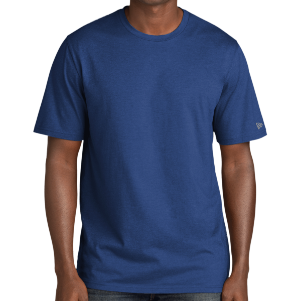 New Era Tri Blend Tee, Royal, Front view
