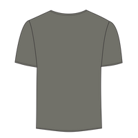 New Era Tri Blend Tee, Shadow Grey, Back view