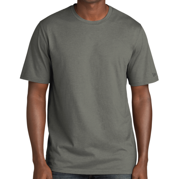 New Era Tri Blend Tee, Shadow Grey, Front view