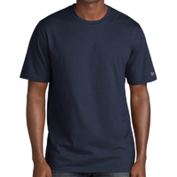 New Era Tri Blend Tee, True Navy, Front view