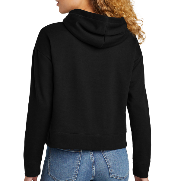 New Era Women's Comeback Fleece Pullover Hoodie, Black, Back view
