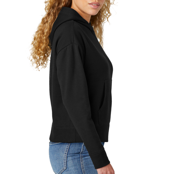 New Era Women's Comeback Fleece Pullover Hoodie, Black, Right Sleeve view