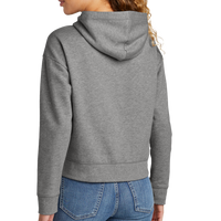 New Era Women's Comeback Fleece Pullover Hoodie, Dark Heather Grey, Back view