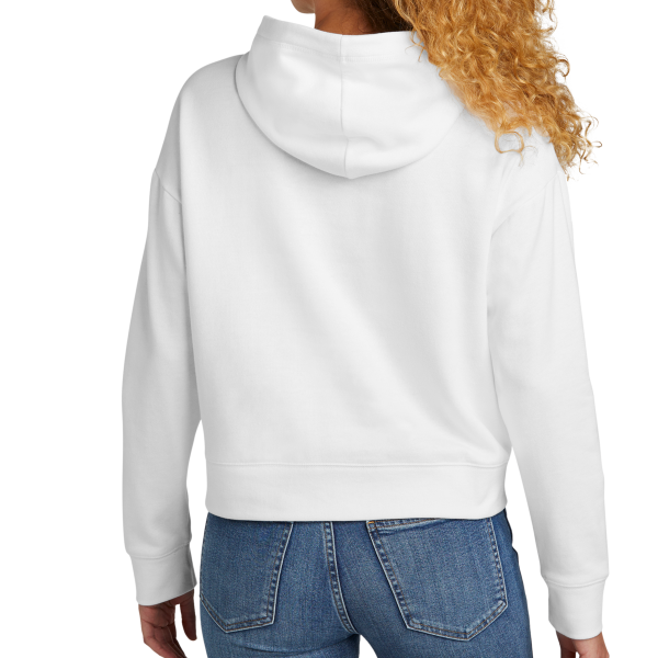 New Era Women's Comeback Fleece Pullover Hoodie, White, Back view
