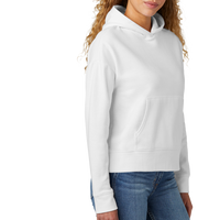 New Era Women's Comeback Fleece Pullover Hoodie, White, Right Sleeve view