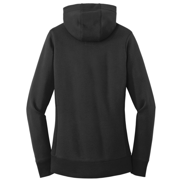 New Era Women's French Terry Pullover Hoodie, Black, Back view