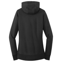New Era Women's French Terry Pullover Hoodie, Black, Back view