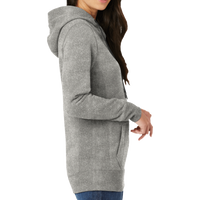 New Era Women's French Terry Pullover Hoodie, Light Graphite Twist, Right Sleeve view