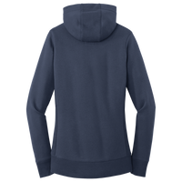 New Era Women's French Terry Pullover Hoodie, True Navy, Back view