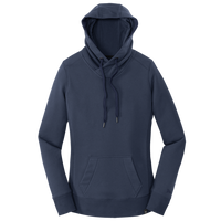 New Era Women's French Terry Pullover Hoodie, True Navy, Front view