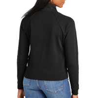 New Era Women's STS 1/2 Zip, Black, Back view