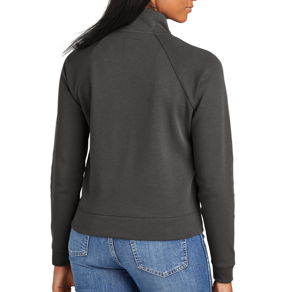 New Era Women's STS 1/2 Zip, Graphite, Back view