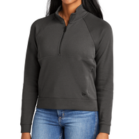 New Era Women's STS 1/2 Zip, Graphite, Front view