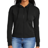 New Era Women's STS Full Zip Hoodie, Black, Front view