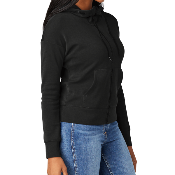 New Era Women's STS Full Zip Hoodie, Black, Right Sleeve view