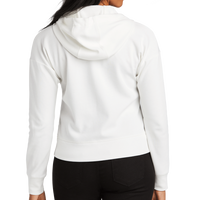 New Era Women's STS Full Zip Hoodie, Fan White, Back view
