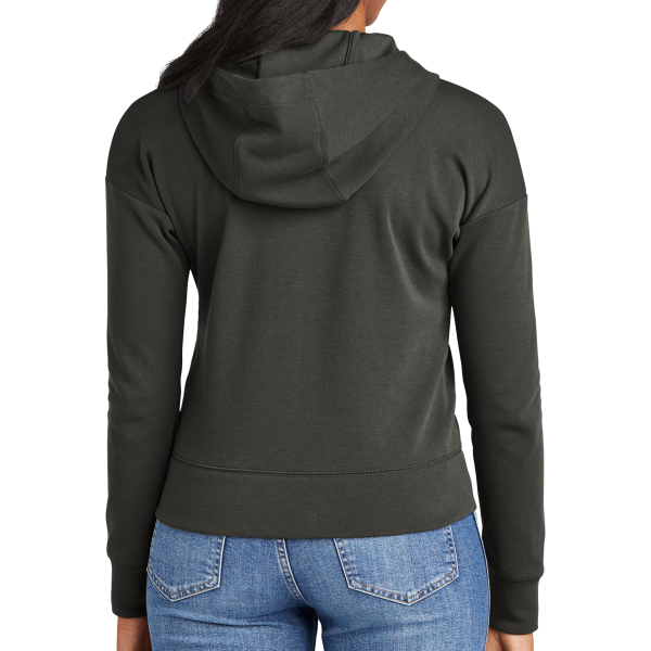 New Era Women's STS Full Zip Hoodie, Graphite, Back view