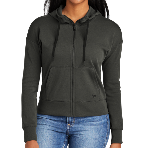 New Era Women's STS Full Zip Hoodie, Graphite, Front view
