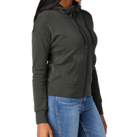 New Era Women's STS Full Zip Hoodie, Graphite, Right Sleeve view