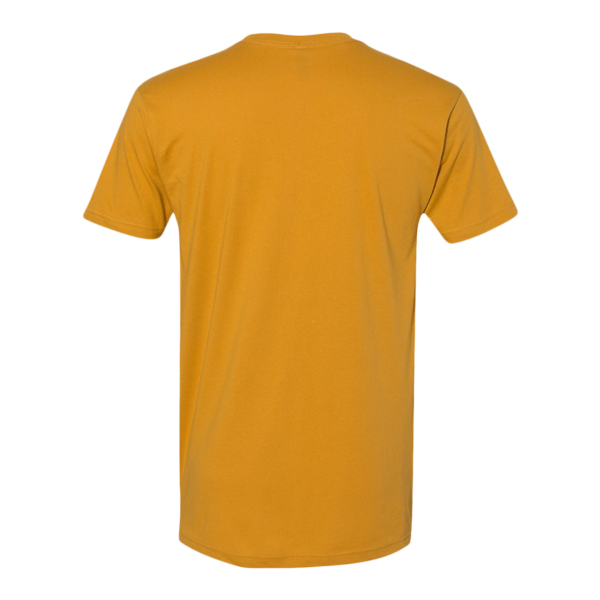 Next Level Apparel Cotton T-Shirt, Antique Gold, Back view