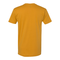 Next Level Apparel Cotton T-Shirt, Antique Gold, Back view
