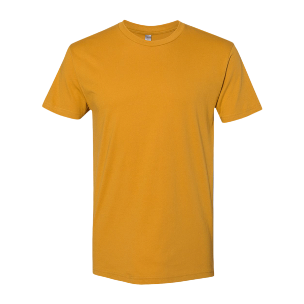 Next Level Apparel Cotton T-Shirt, Antique Gold, Front view