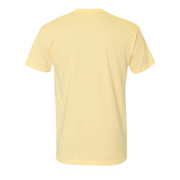 Next Level Apparel Cotton T-Shirt, Banana Cream, Back view