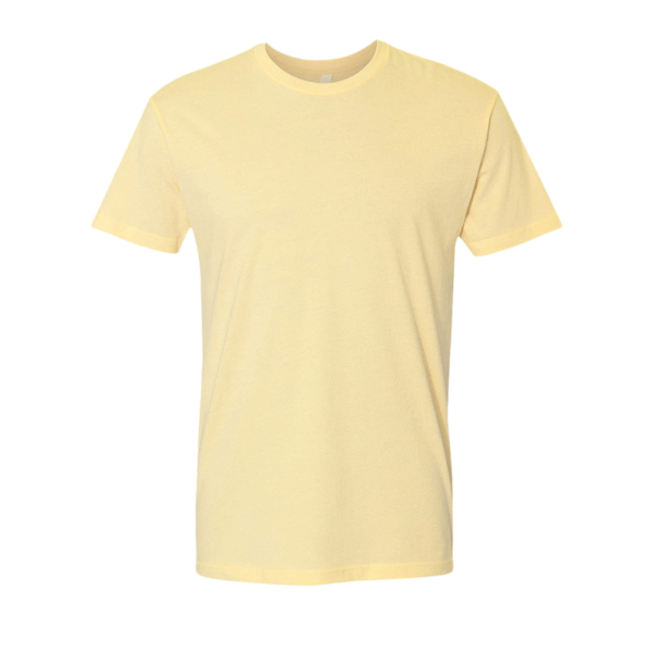 Next Level Apparel Cotton T-Shirt, Banana Cream, Front view