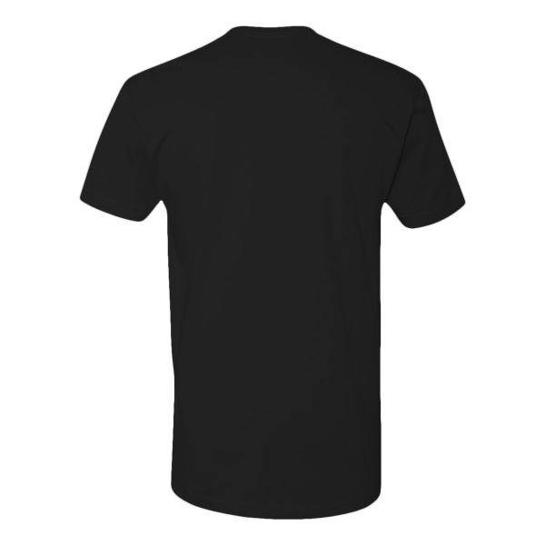 Next Level Apparel Cotton T-Shirt, Black, Back view