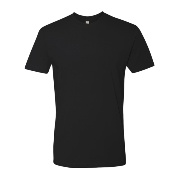 Next Level Apparel Cotton T-Shirt, Black, Front view