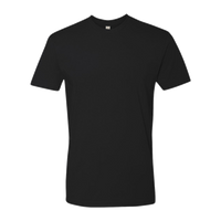 Next Level Apparel Cotton T-Shirt, Black, Front view