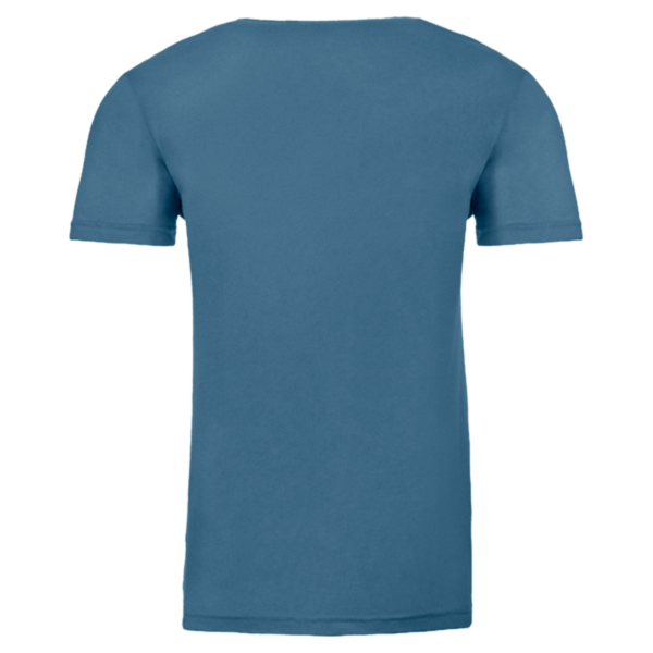 Next Level Apparel Cotton T-Shirt, Blue Jean, Back view