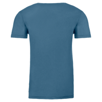 Next Level Apparel Cotton T-Shirt, Blue Jean, Back view