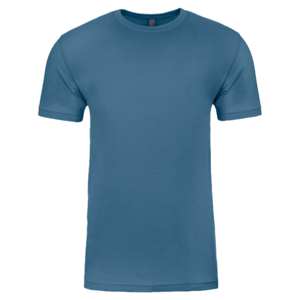 Next Level Apparel Cotton T-Shirt, Blue Jean, Front view