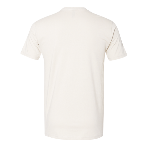 Next Level Apparel Cotton T-Shirt, Bone, Back view