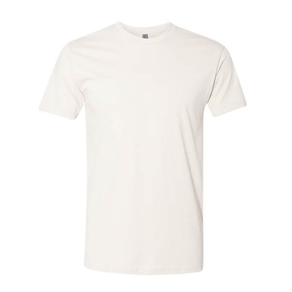 Next Level Apparel Cotton T-Shirt, Bone, Front view