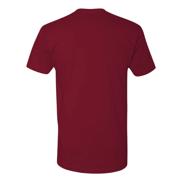 Next Level Apparel Cotton T-Shirt, Cardinal, Back view