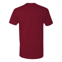 Next Level Apparel Cotton T-Shirt, Cardinal, Back view