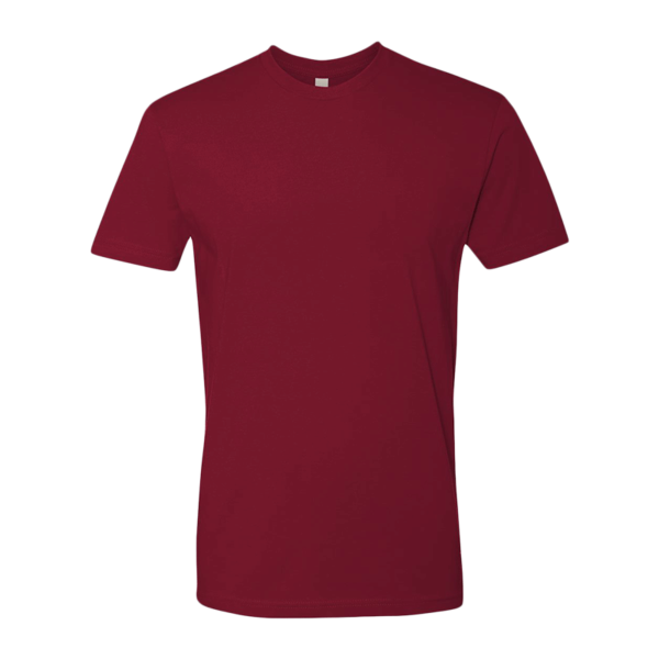 Next Level Apparel Cotton T-Shirt, Cardinal, Front view