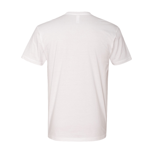 Next Level Apparel Cotton T-Shirt, White, Back view
