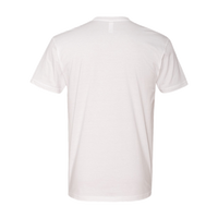 Next Level Apparel Cotton T-Shirt, White, Back view