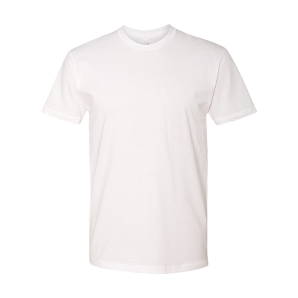 Next Level Apparel Cotton T-Shirt, White, Front view