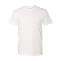Next Level Apparel Cotton T-Shirt, White, Front view