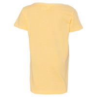 Next Level Apparel Girls’ CVC Princess T-Shirt, Banana Cream, Back view