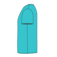 Next Level Apparel Girls’ CVC Princess T-Shirt, Bondi Blue, Left Side view