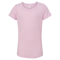 Next Level Apparel Girls’ CVC Princess T-Shirt, Lilac, Front view