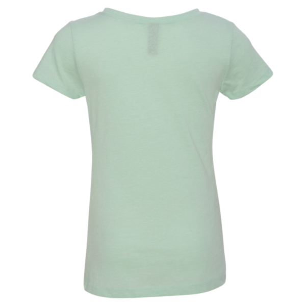 Next Level Apparel Girls’ CVC Princess T-Shirt, Mint, Back view